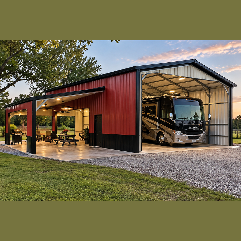 20'x45'x12' RV Cover Side Combo