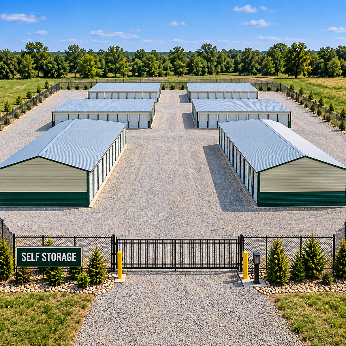 30'x80'x9' Sixteen Unit Storage