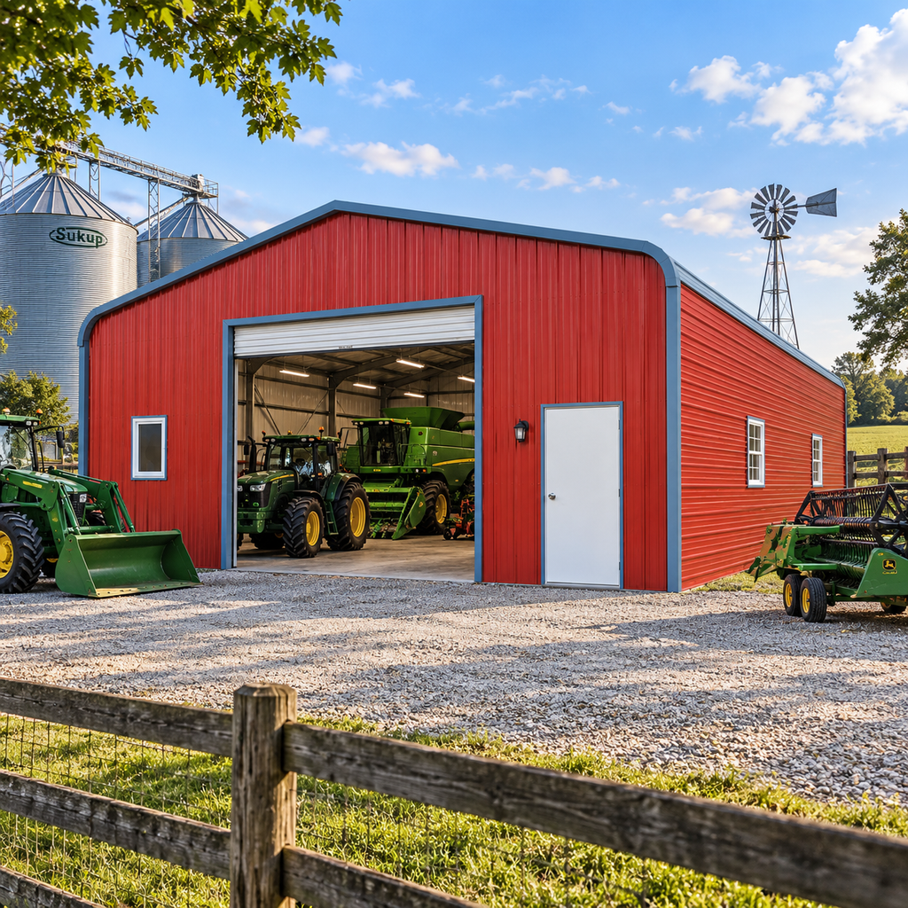 30' x 35' x 10' Regular Roof Barn