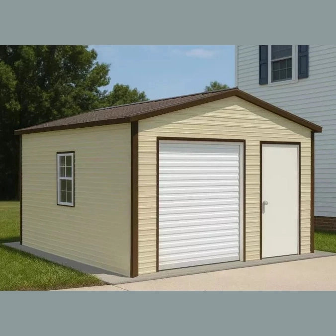 12' x 15' x 8' Backyard Steel Frame Shed